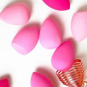 CELAVI🌺Pink 8 pc Beauty Makeup Sponges & Sponge Holder